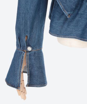 RUFFLE DENIM SHIRT | HOLIDAY (Women)/ホリデイ