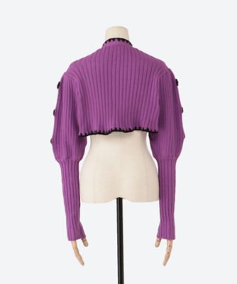 ＲＩＢＢＯＮ　ＣＲＯＰＰＥＤ　ＫＮＩＴ　ＣＡ