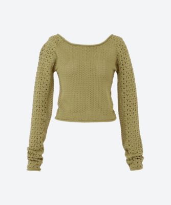 ＜muller of yoshiokubo (Women)＞ＭＯＳＳ　ＫＮＩＴ　ＴＯＰ