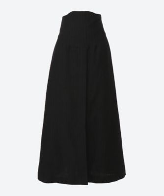 ＜JANE SMITH (Women)＞ＷＯＯＬ　ＬＩＮＥＮ　ＣＯＲＳＥＴ　ＤＥＴＡＩＬ　ＬＯＮＧ　ＳＫＩＲＴ