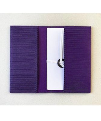 【越品】五泉之田中刺繍　コード刺繍金封袱紗　ＴＳＵＮＡＧＵ　慶弔両用　紫（箱入）
