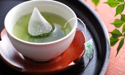 ★【産直】宇治玉露ティーバッグ１袋とバッグにできるふろしきセット（ふろしきパッチン付）