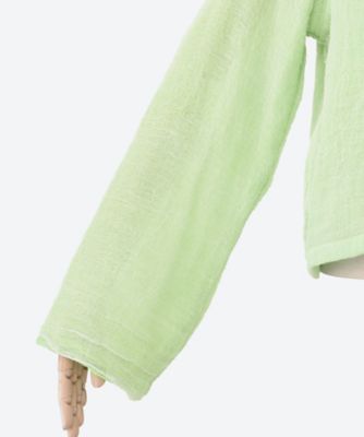 Halo Labels』 layered gauze long sleeve shirt | excube.e_shop