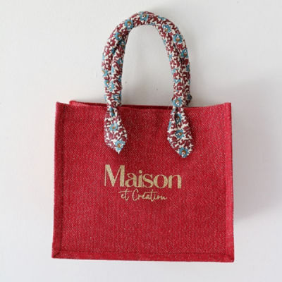 ＜Maison et Creation＞★ジュートバッグミニ　ルージュ