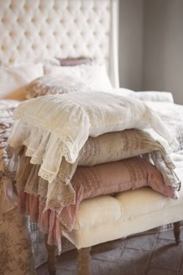 ★クッション　Ｌｉｎｅｎ　Ｆｒｉｌｌ　Ｄａｒｋ　Ｐｉｎｋ