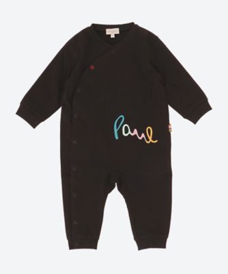 ＜三越伊勢丹/公式＞ Paul Smith Junior (Baby & Kids)/ポール スミス ジュニア サイドロゴカバーオール クロ ベビー用ロンパース・カバーオール【三越伊勢丹/公式】