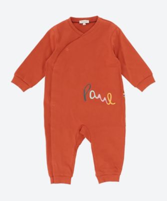 ＜三越伊勢丹/公式＞ Paul Smith Junior (Baby & Kids)/ポール スミス ジュニア サイドロゴカバーオール エンジ ベビー用ロンパース・カバーオール【三越伊勢丹/公式】