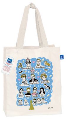 ＜Julia GASH＞★ショッピングバッグ（縦）Ｗｅ　ａｒｅ　Ａｌｌ　Ａｐｐｌｅｓ　ナチュラルハンドル