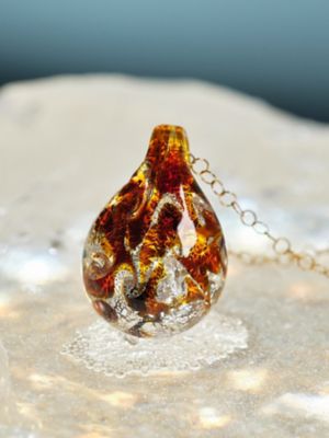 ＜北海道/幸愛硝子＞★【産直】Ｃｒｙｓｔａｌドロップペンダント「Ａｎｏｔｈｅｒ－星」２