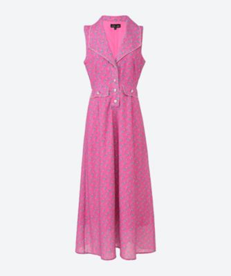 ＜sister jane (Women)＞Ｐａｔｃｈ　Ｆｌｏｒａｌ　Ｍｉｄｉ　Ｄｒｅｓｓ