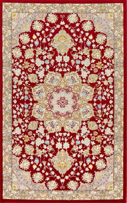★ペルシャカーペット（機械織）５０×８０ｃｍ　１