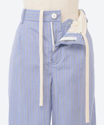 STRIPE DRAWSTRINGS SLACKS | HOLIDAY (Women 