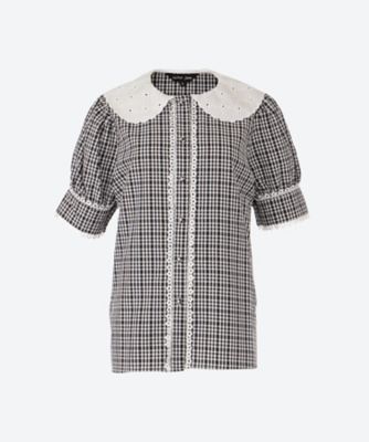 sister jane Puff Sleeve Blouses シスタージェーン Candia Check Blouse | sister jane (Women