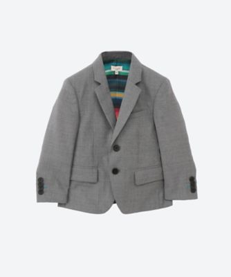 ＜三越伊勢丹/公式＞ Paul Smith Junior (Baby & Kids)/ポール スミス ジュニア ウール／シルク2Bジャケット グレー コート・ジャケット【三越伊勢丹/公式】