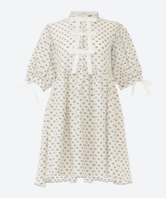 ＜sister jane (Women)＞Ｅｚｒａ　Ｐｏｌｋａ　Ｂｏｗ　Ｄｒｅｓｓ