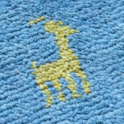 ★ペルシャ手織りギャッベ　玄関マットＬサイズ　６