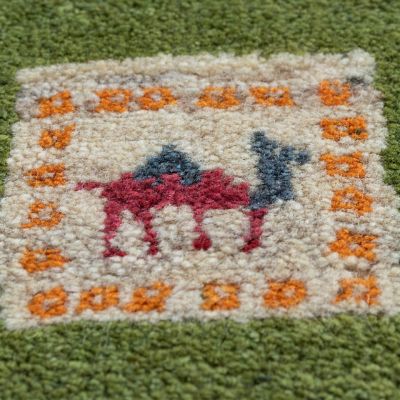 ミニギャベ○30×35㎝○手織○本物○新品未使用 遊牧民が