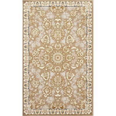 【SALE】三越伊勢丹オンラインストア ペルシャカーペット(機械織)50×80cm[3] (1)柄：マール― 色：カフェ ドアマット【三越伊勢丹/公式】