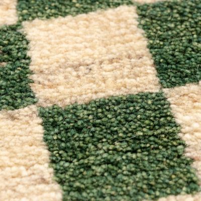 ★ペルシャ手織りギャッベ　丸形［６］