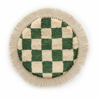 【SALE】三越伊勢丹オンラインストア ペルシャ手織りギャッベ 丸形[6] (3)MSR12276：直径38cm、厚み1.4cm ドアマット【三越伊勢丹/公式】