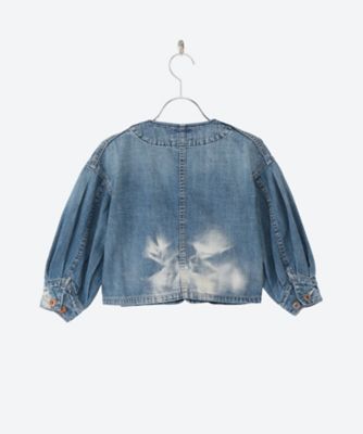 GO TO HOLLYWOOD チュール 付襟 ワークデニム シャツ ジャケット GO TO HOLLYWOOD チュール 付襟 ワークデニム シャツ ジャケット