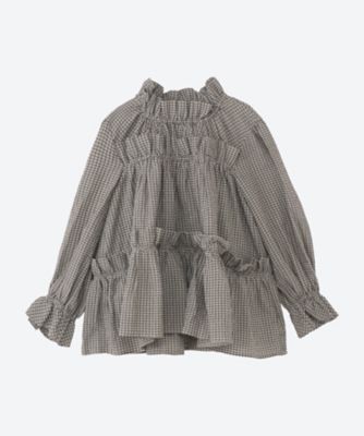 ＜FITH (Baby&Kids)＞エアコットンサッカー　ギャザー　長袖プルオーバー