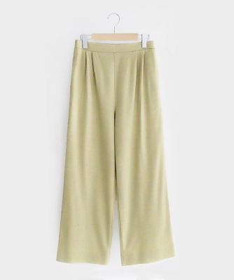 kiso natural dye/キソナチュラルダイ ★オーガニックコットンポンチ　キレイ目ワイドパンツ