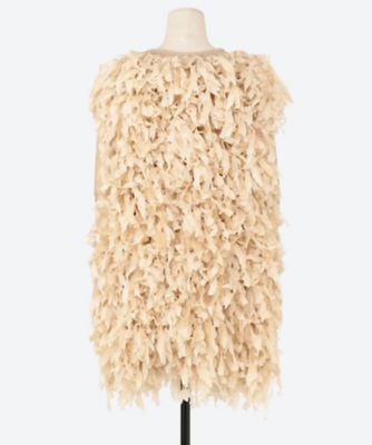 （新品）OPEN SESAME CLUB tulle fur vest OPEN SESAME CLUB tulle fur vest