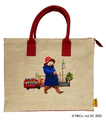 ＜Paddington(TM)＞★ジュートバッグ（大）ビッグベン　赤