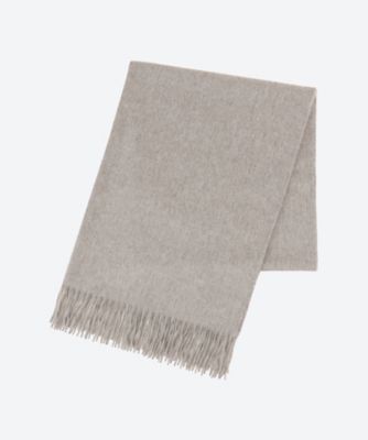 Begg x Co Arran Solid Cashmere Stole in Carmine