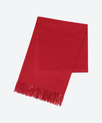 Begg x Co Arran Solid Carmine Scarf in Red for Men