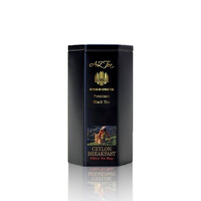 ＜Serendiva THE TEA BOUTIQUE＞★セイロンブレークファースト／Ｃｅｙｌｏｎ　Ｂｒｅａｋｆａｓｔ（３０三角ティバッグ）ＡＺ　Ｔｅａ六角形黒缶