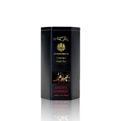 ＜Serendiva THE TEA BOUTIQUE＞★エデンの庭／Ｅｄｅｎ　ｓ　Ｇａｒｄｅｎ（３０三角ティバッグ）ＡＺ　Ｔｅａ六角形黒缶