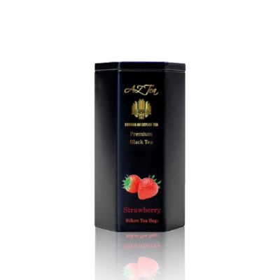 ＜Serendiva THE TEA BOUTIQUE＞★プレミアムストロベリーティー／Ｐｒｅｍｉｕｍ　Ｓｔｒａｗｂｅｒｒｙ　Ｔｅａ（３０三角ティバッグ）ＡＺ　Ｔｅａ六角形黒缶