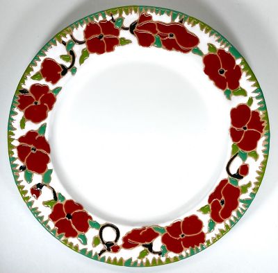 ＜Sial Ceramica＞★プレート２５　ポピー柄