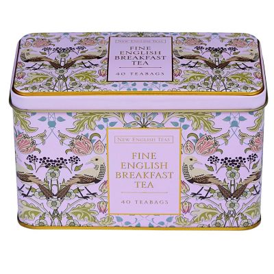 ＜NEW ENGLISH TEAS＞【スコパおまとめ】★ソングトラッシュ・ピンク缶　イングリッシュブレックファスト（ティーバッグ）４０包入り