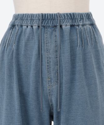 インレイデニムストレッチボリュームコクーンパンツ | super hakka