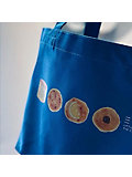 ＜LITTLE SPICE THE CAFE ミライ＞★ミライのトートバッグ（ターコイズブルー）＆スコーンステッカーセット