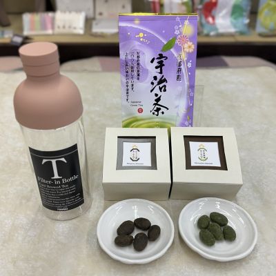 京都/ちきりや/チキリヤ ★【産直】お茶とあーもんどとフィルターインボトルセット