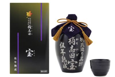 ★【産直】５年熟成　桷志田　有機黒酢　宝　１０００ｍｌ