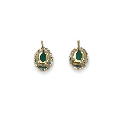 最終価格【K18YG エメラルドピアス】 アクセサリーのプレゼント K18YG エメラルド ピアス 18金