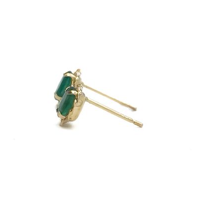 エメラルドピアスK18YG 楽天市場】【新品】K18YG エメラルド ピアス 0.38CT【新品