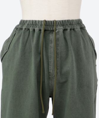 カラーインレイデニムストレッチボリュームパンツ