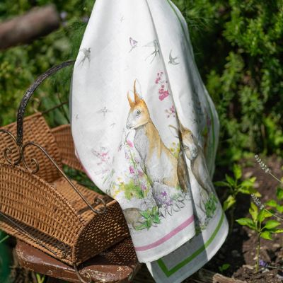 ＜Tessitura Toscana Telerie＞★リネンキッチンクロス２枚セット　レミ