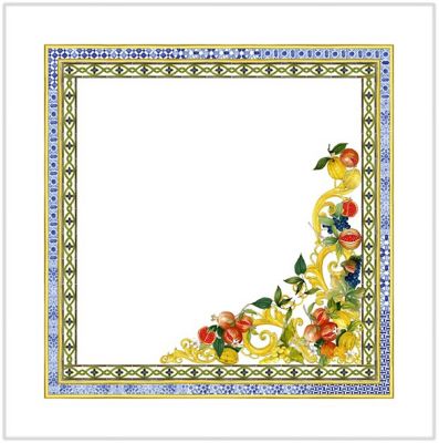 ★４ＤＩＮＮＥＲ　Ａｍａｌｆｉ　ポーチ入リネンナプキンセット