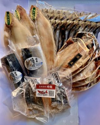 ＜築地/昭和食品＞★【産直】国産天然　甘汐時鮭と干物詰合せ