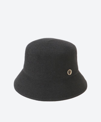 ＜三越伊勢丹/公式＞ Chapeau d′ O (Women)/シャポー ド オー Chapeau d O Lame Silk Braid Bucket BLACK 帽子【三越伊勢丹/公式】