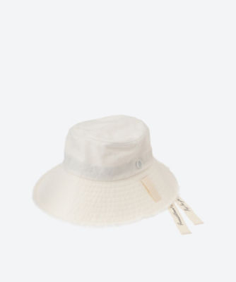 ＜三越伊勢丹/公式＞ Chapeau d′ O (Women)/シャポー ド オー Chapeau d O Washed Fringe Hat WHITE 帽子【三越伊勢丹/公式】