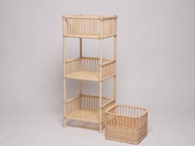 【プレゼント付】３段ラック　スリム