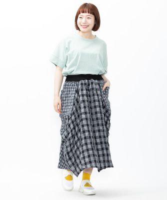 大きいサイズ アズノウアズオオラカ パンツ デニム チェック 3本